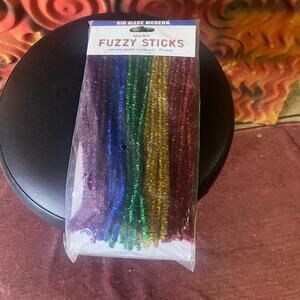 Kid made modern Rainbow Pipe cleaner fuzz 75ct